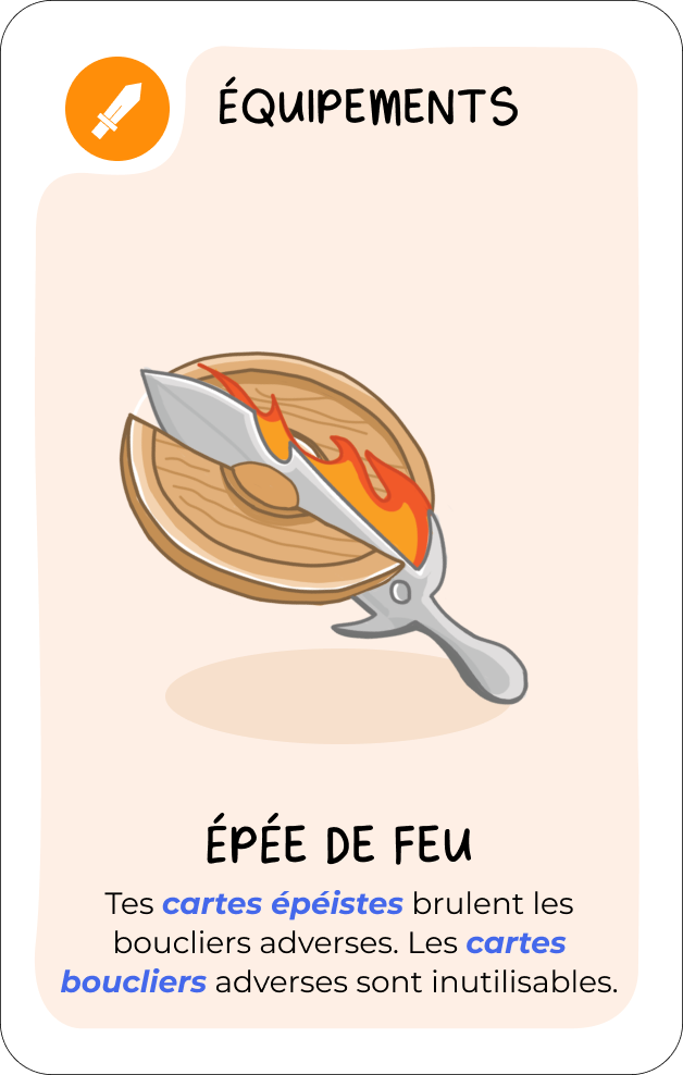 Carte Epée de feu